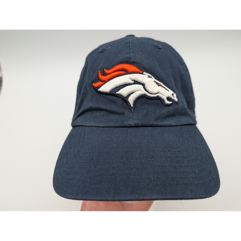 OTS Denver Broncos NFL Hat Navy Blue Adjustable Strapback Baseball Cap OSFA